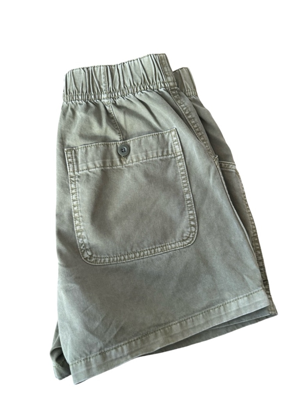 MADEWELL Garment-Dyed Pull-On Utility Shorts size 24 - Vintage Moss - Picture 5 of 8
